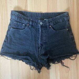 Black Denim Women Shorts